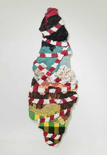 Troy-Makaza,-Untitled,-2023,-Silicone-infused-with-paint,-208--X-78-cmCourtesy-of-the-artist--and-Primo-Marella-Gallery